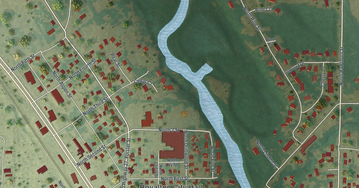 Map of Royalton, Minnesota in 2026