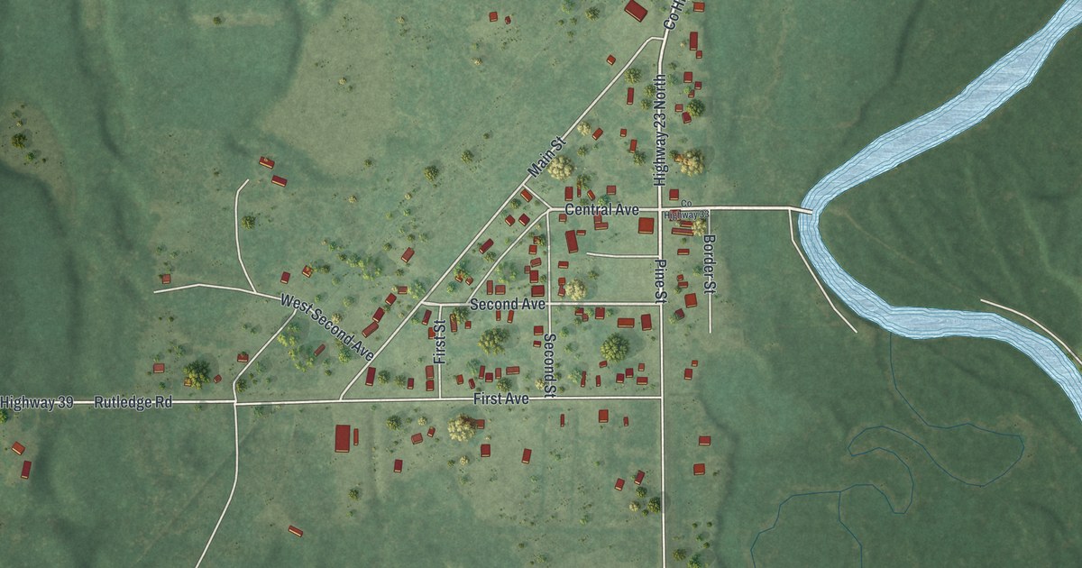 Map of Rutledge, Minnesota in 2026