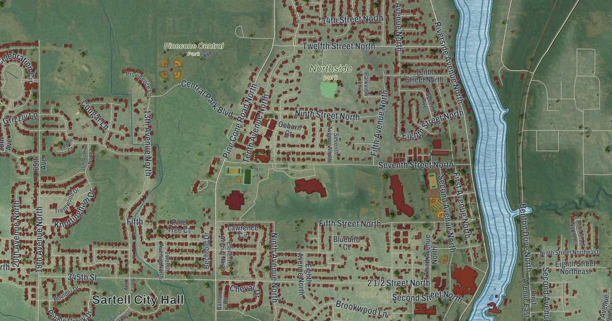 Map of Sartell, Minnesota in 2026