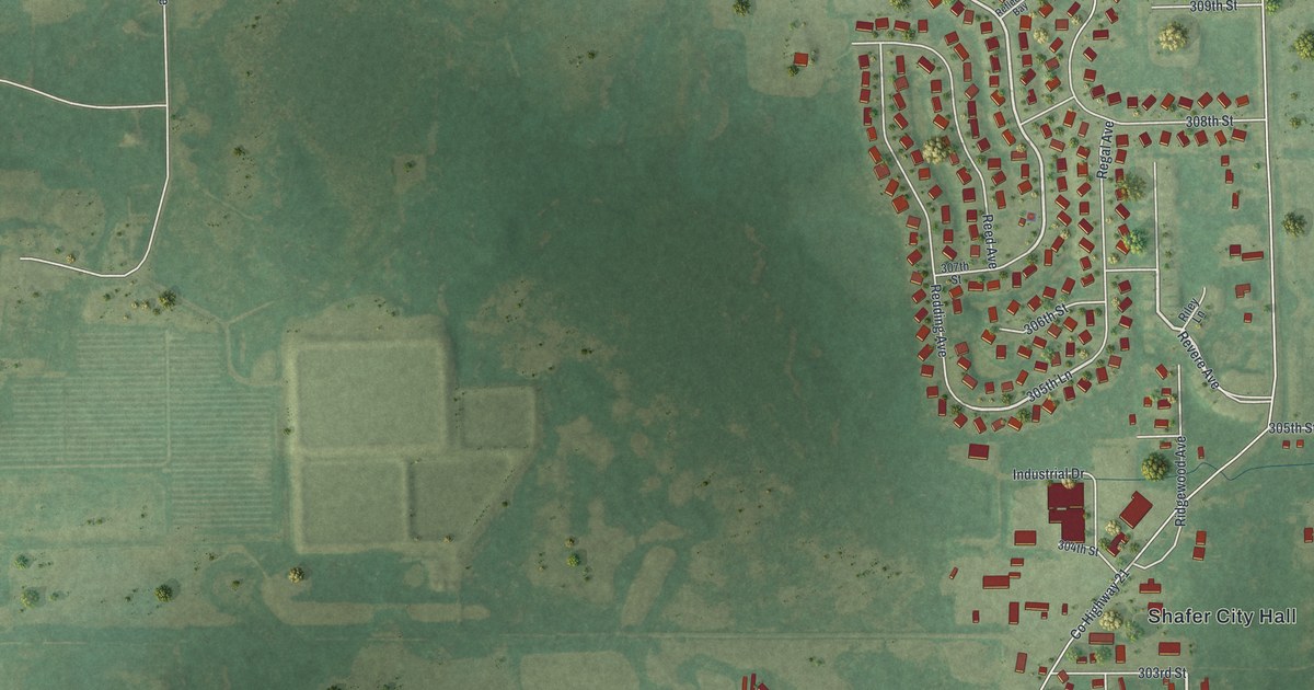Map of Shafer, Minnesota in 2026