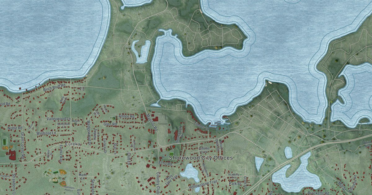 Map of Shorewood, Minnesota in 2026