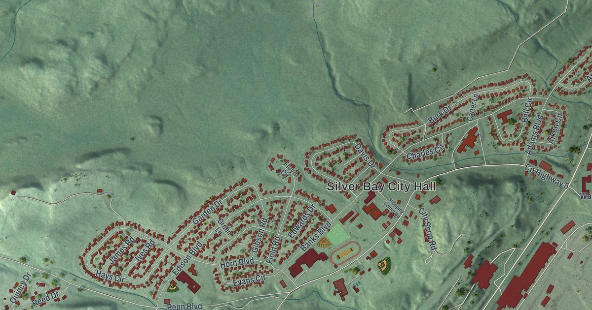Map of Silver Bay, Minnesota in 2026