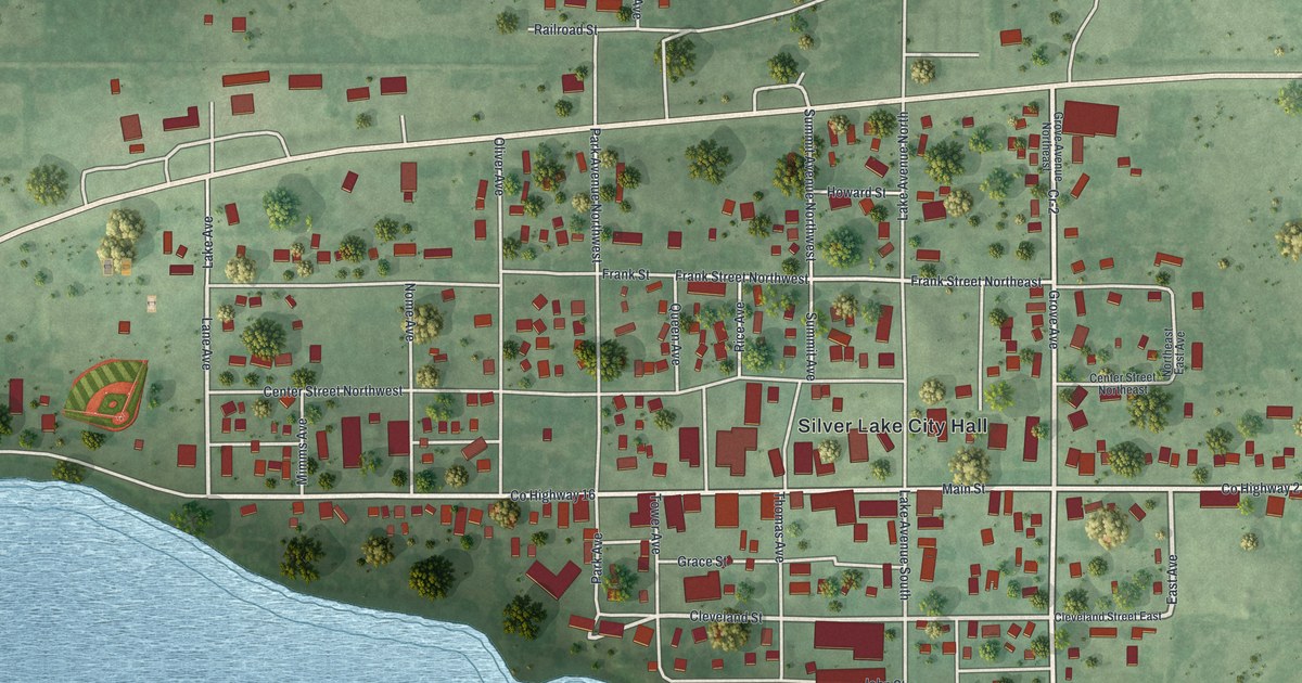 Map of Silver Lake, Minnesota in 2026