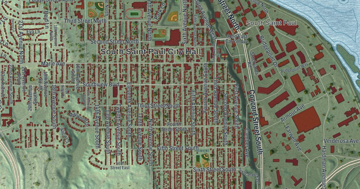Map of South St. Paul, Minnesota in 2026