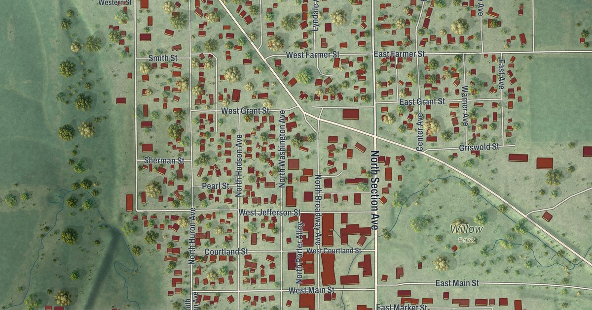 Map of Spring Valley, Minnesota in 2026