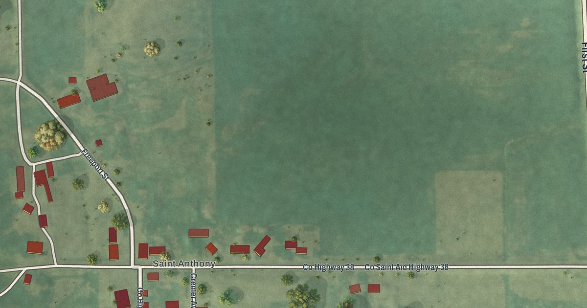 Map of St. Anthony, Stearns County, Minnesota in 2026