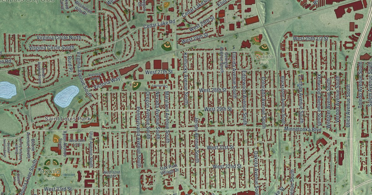 Map of St. Louis Park, Minnesota in 2026