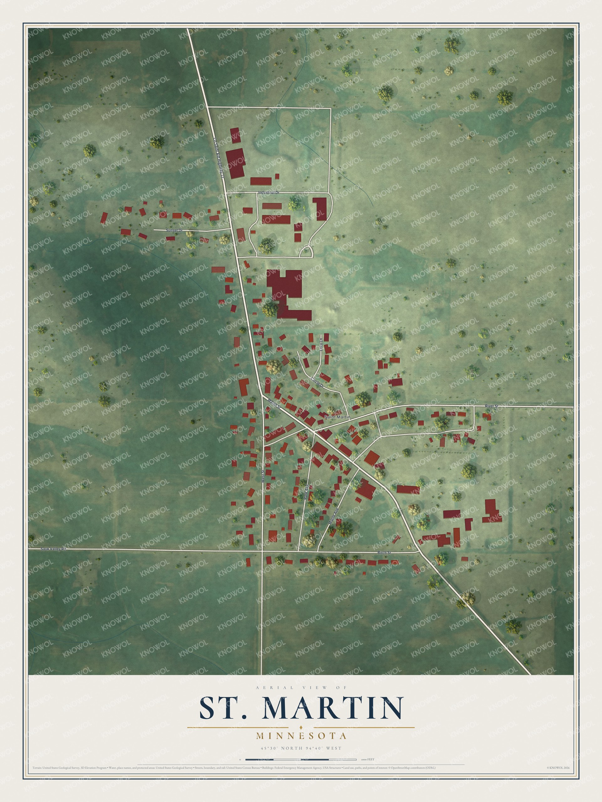 Watermarked full-map preview of St. Martin, Minnesota