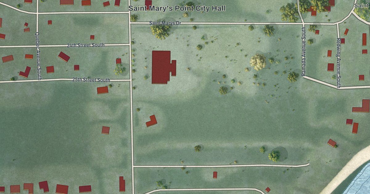 Map of St. Marys Point, Minnesota in 2026