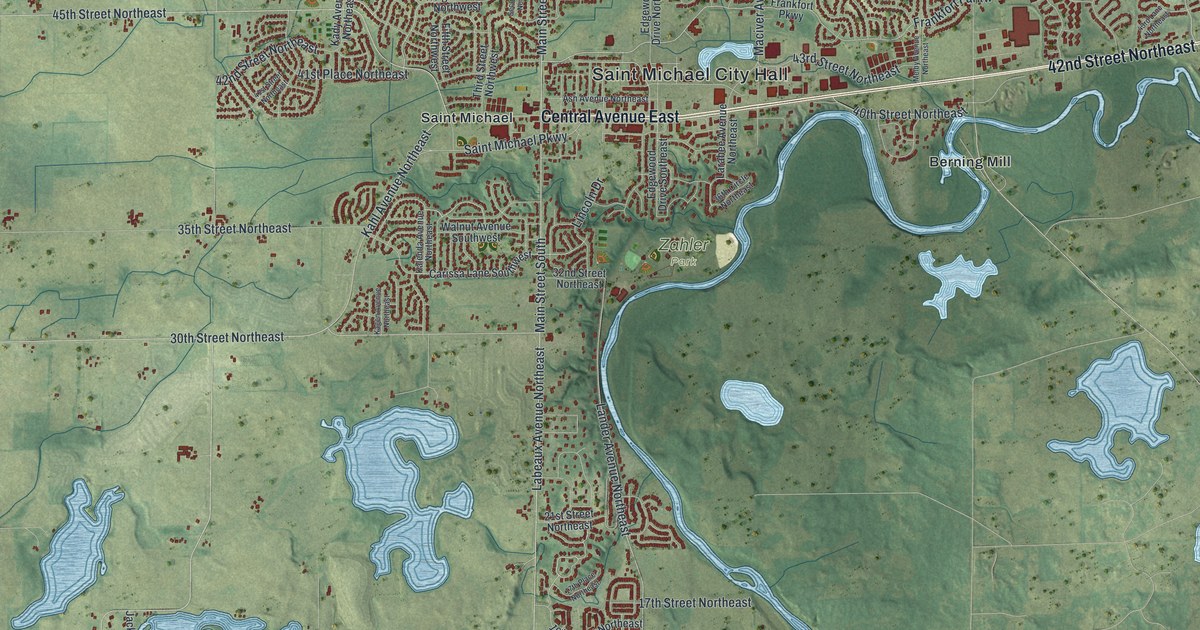Map of St. Michael, Minnesota in 2026