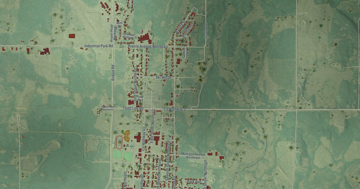 Map of Staples, Minnesota in 2026