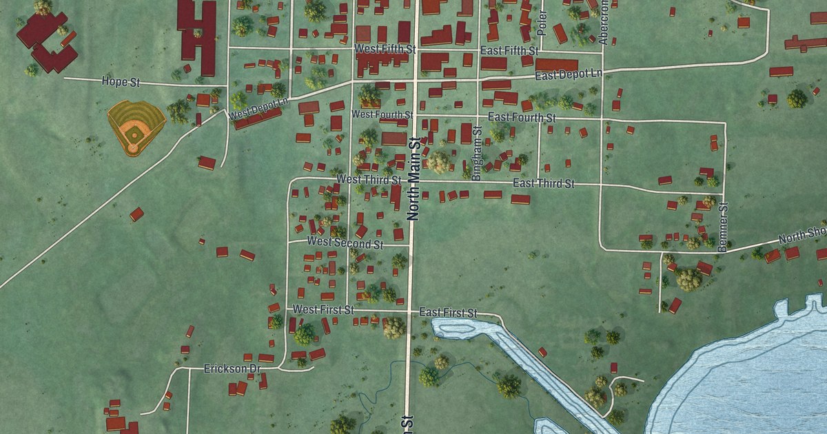 Map of Starbuck, Minnesota in 2026