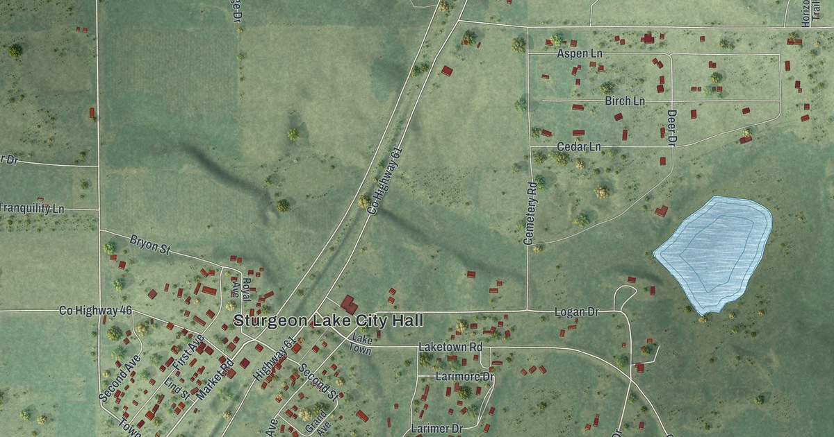 Map of Sturgeon Lake, Minnesota in 2026