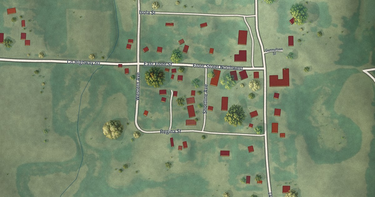 Map of Sunburg, Minnesota in 2026