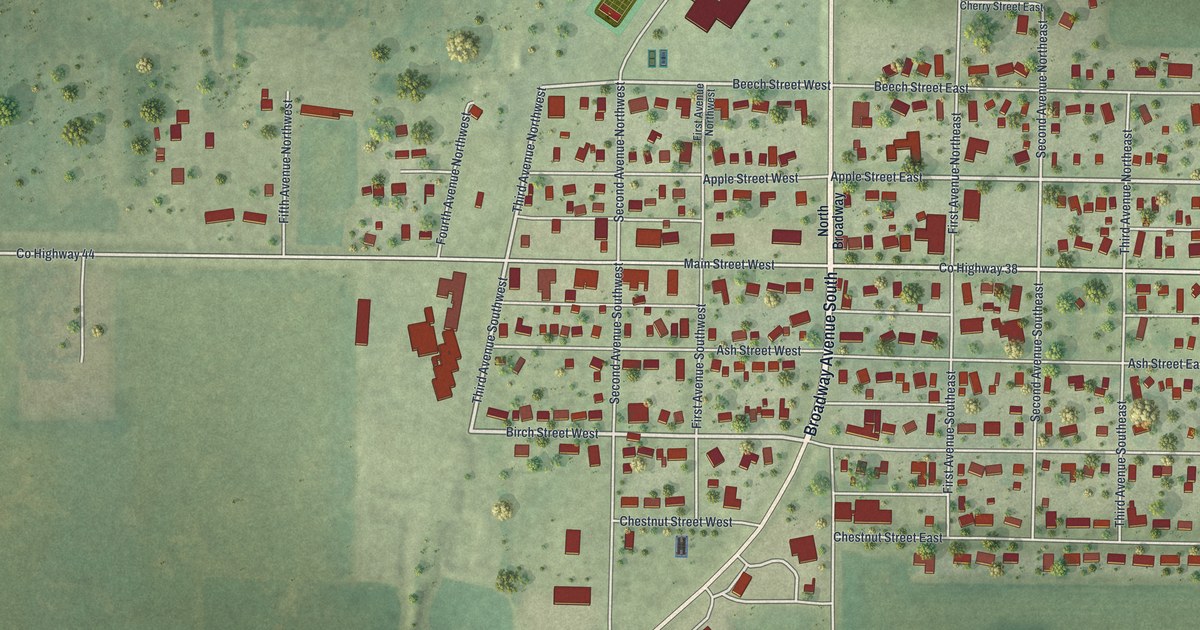 Map of Trimont, Minnesota in 2026
