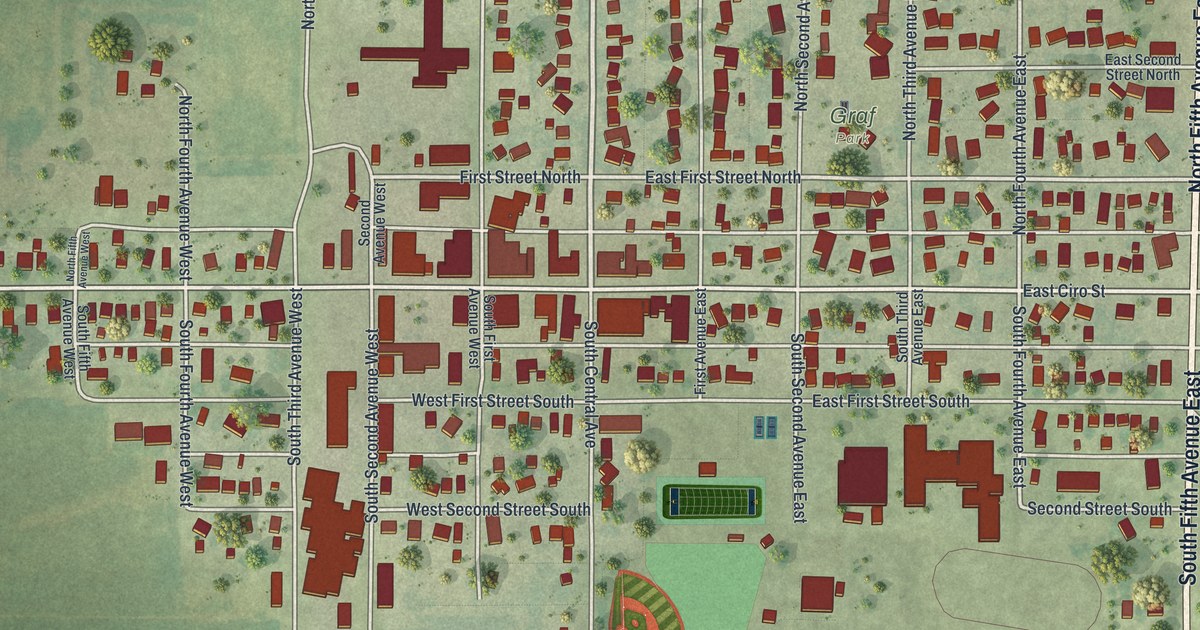 Map of Truman, Minnesota in 2026