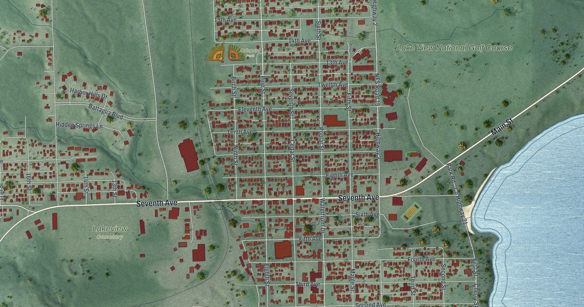 Map of Two Harbors, Minnesota in 2026