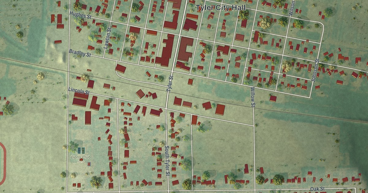 Map of Tyler, Minnesota in 2026