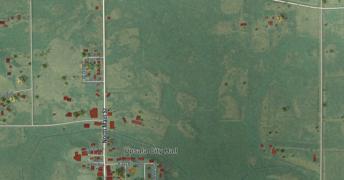 Map of Upsala, Minnesota in 2026