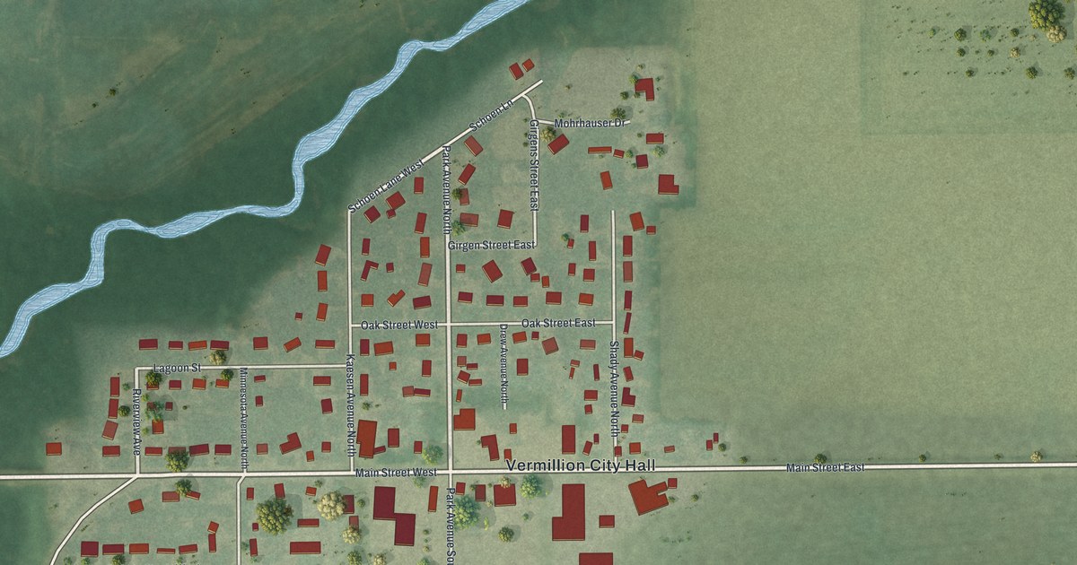 Map of Vermillion, Minnesota in 2026