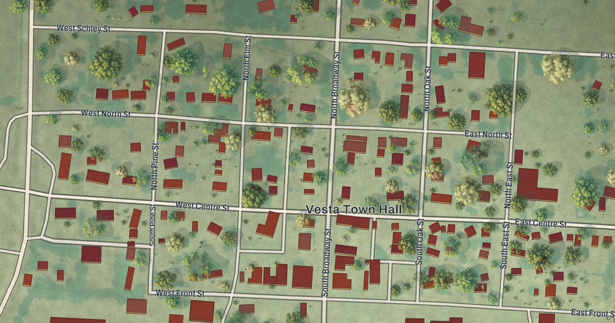Map of Vesta, Minnesota in 2026