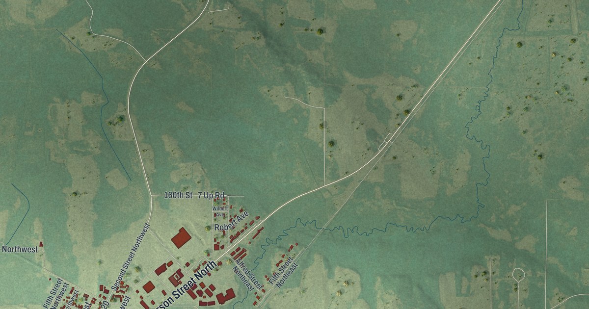 Map of Wadena, Minnesota in 2026