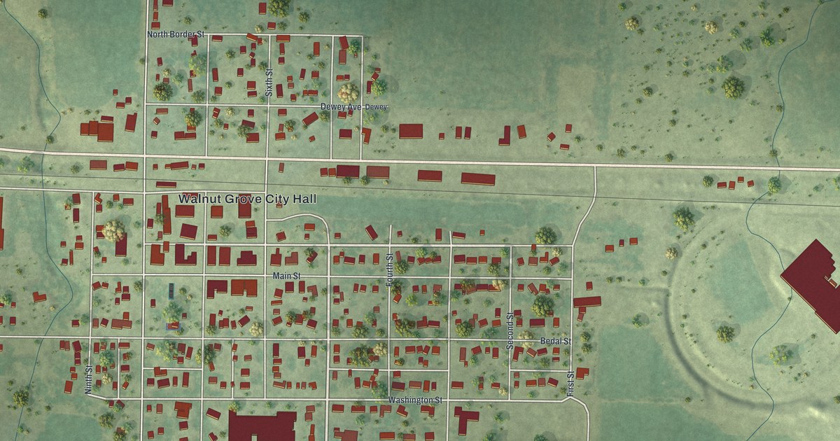 Map of Walnut Grove, Minnesota in 2026