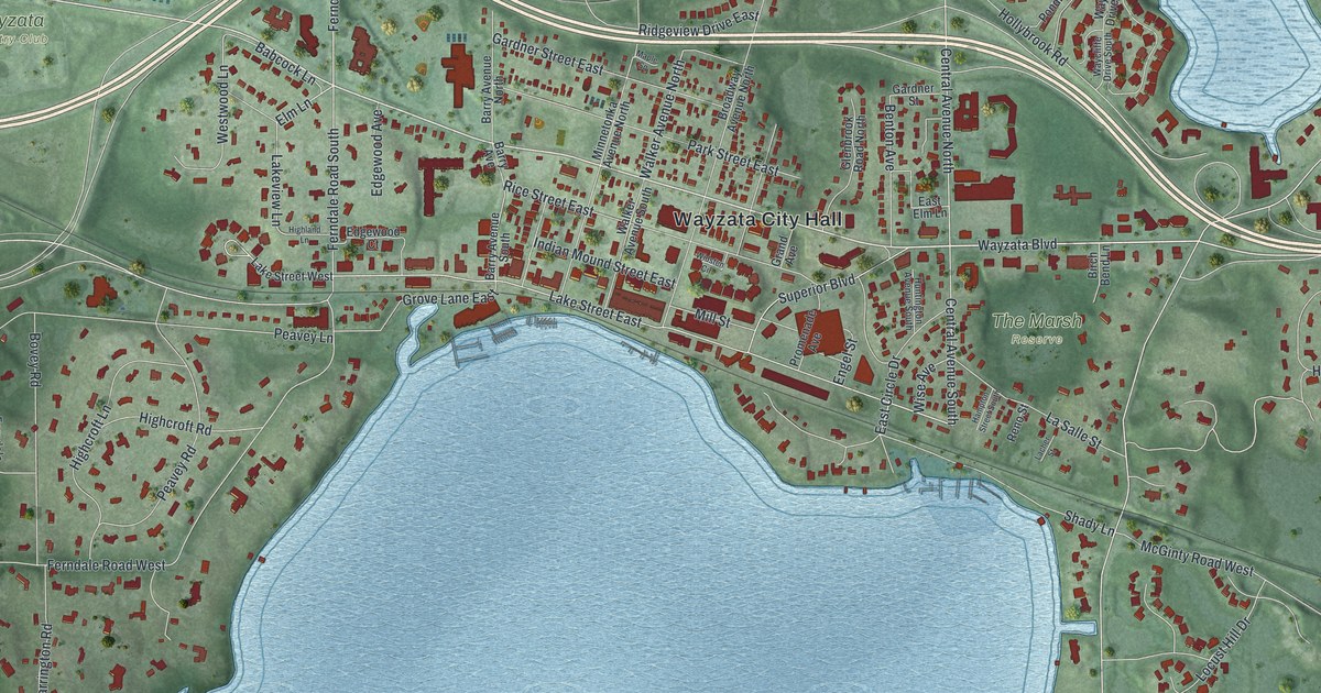 Map of Wayzata, Minnesota in 2026