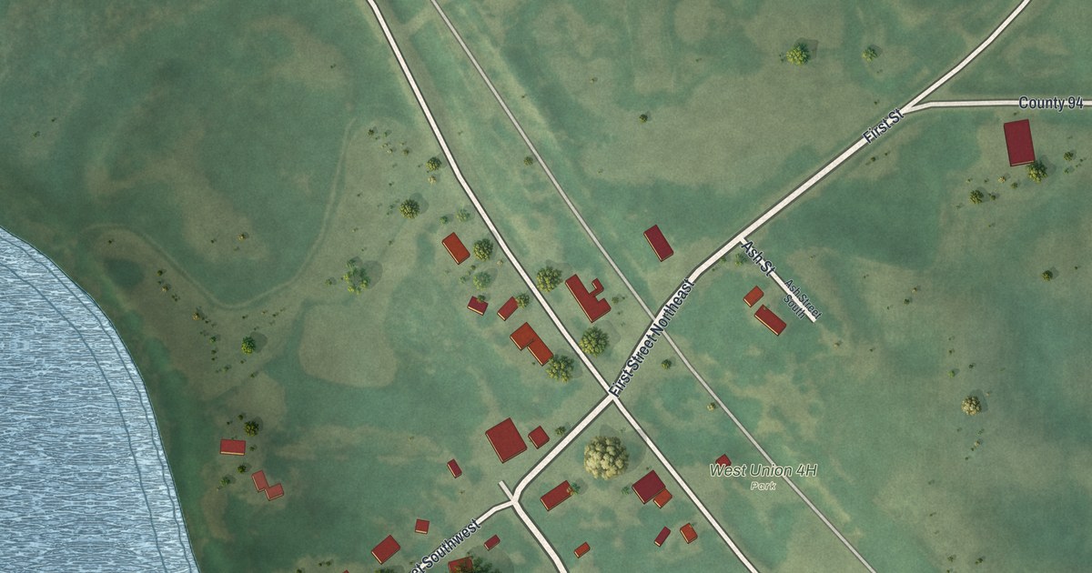 Map of West Union, Minnesota in 2026