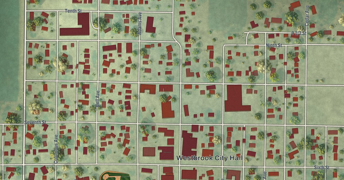 Map of Westbrook, Minnesota in 2026