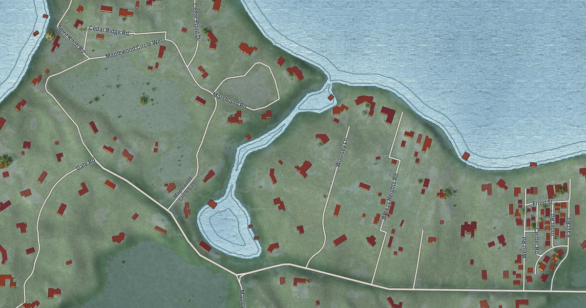 Map of Woodland, Minnesota in 2026