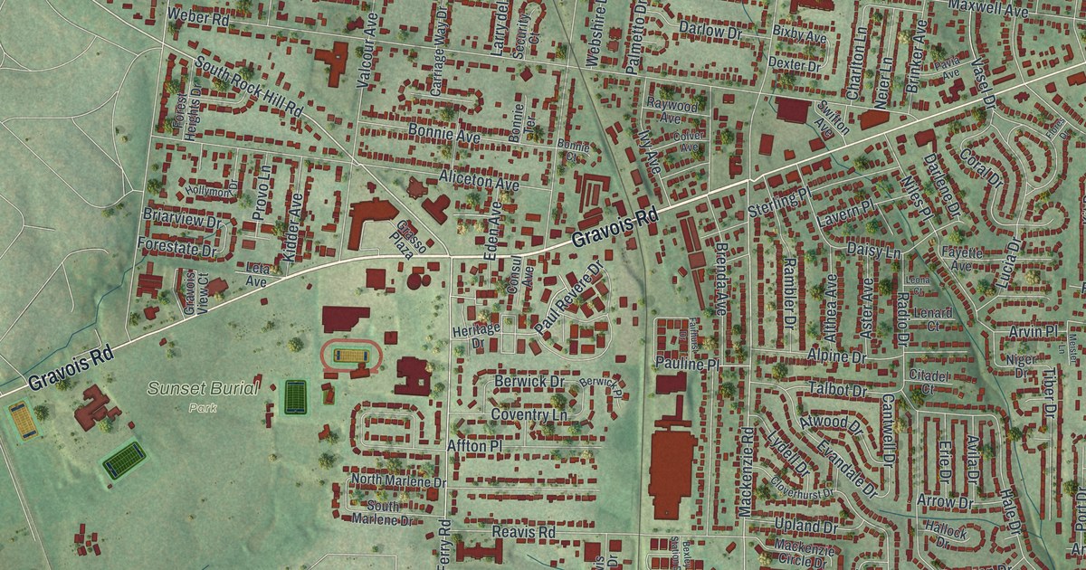 Map of Affton, Missouri in 2026