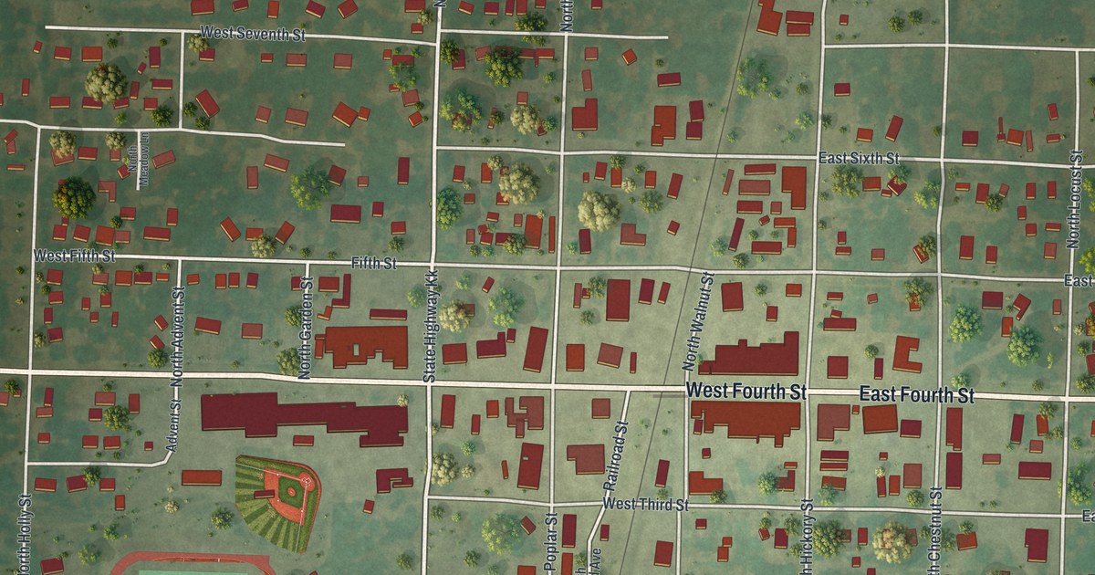 Map of Appleton City, Missouri in 2026