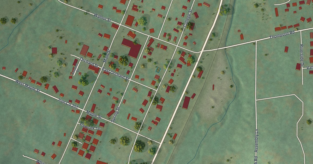 Map of Arcadia, Missouri in 2026