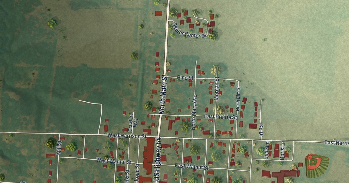 Map of Auxvasse, Missouri in 2026