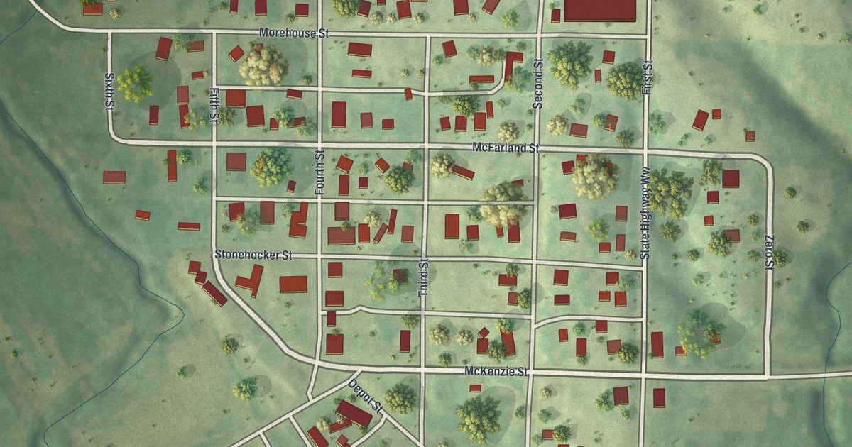 Map of Barnard, Missouri in 2026