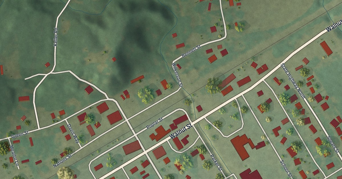 Map of Bell City, Missouri in 2026