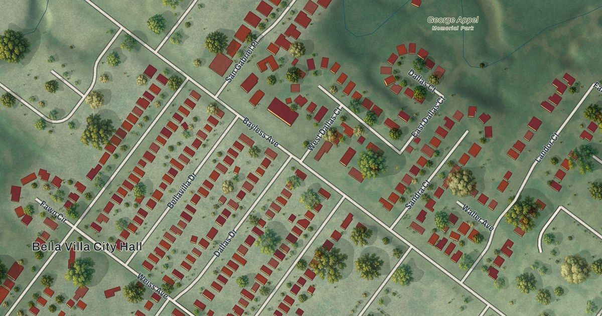 Map of Bella Villa, Missouri in 2026