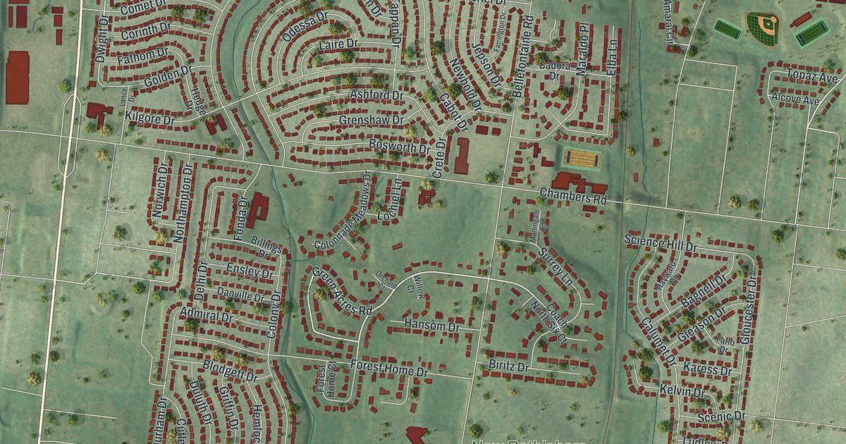 Map of Bellefontaine Neighbors, Missouri in 2026