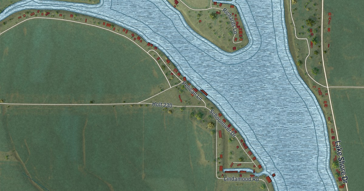 Map of Big Lake, Missouri in 2026