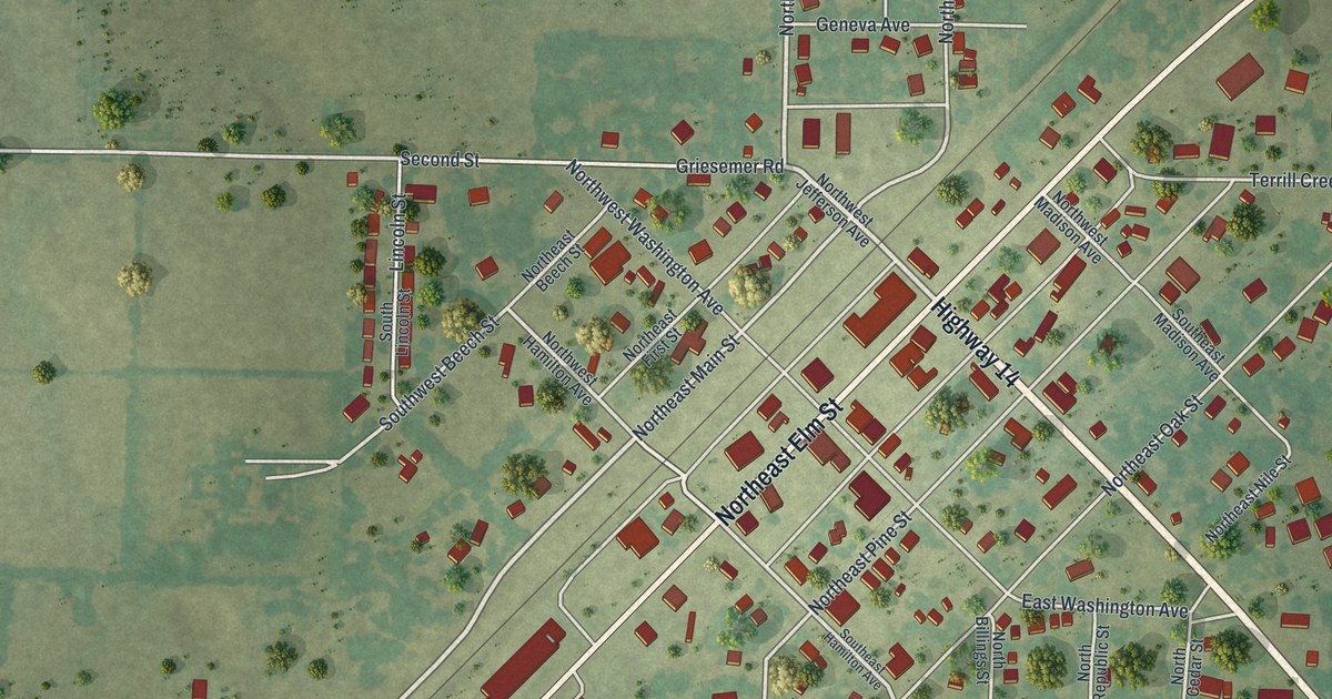 Map of Billings, Missouri in 2026