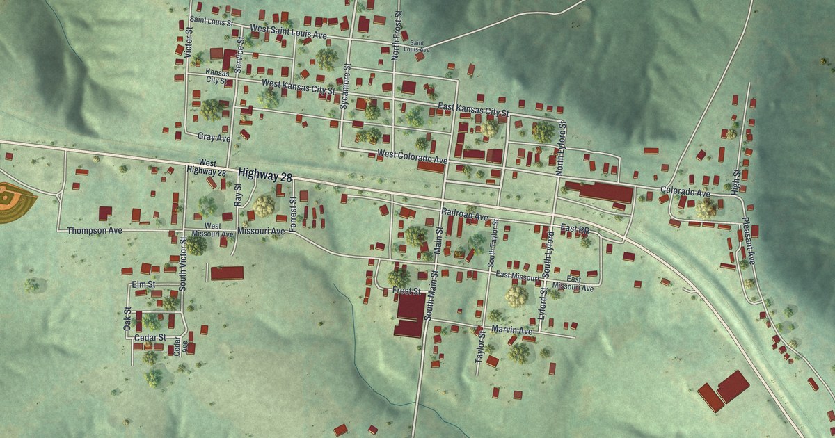 Map of Bland, Missouri in 2026