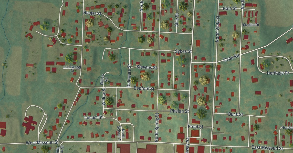 Map of Bloomfield, Missouri in 2026