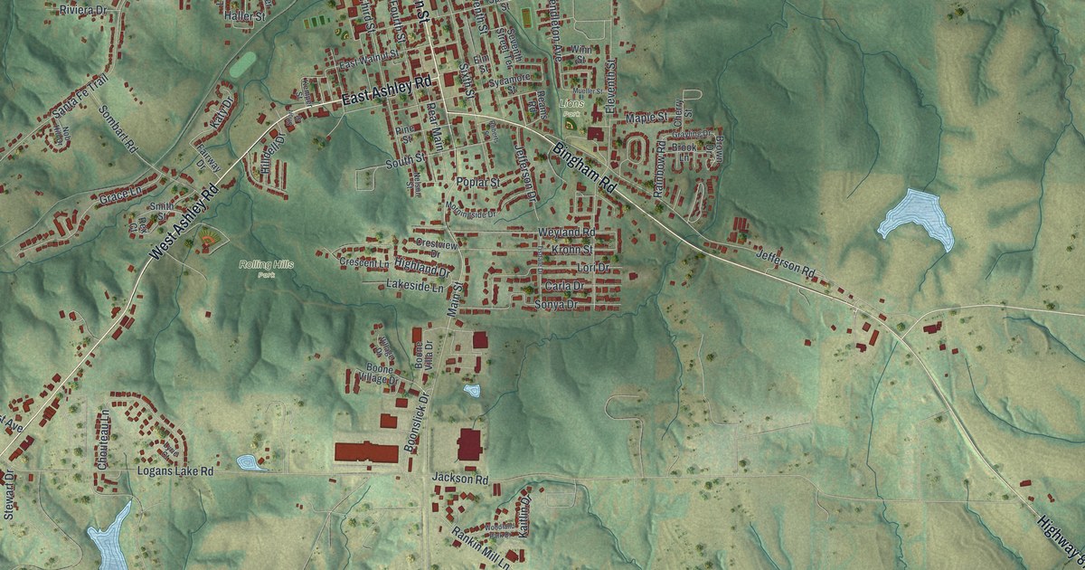 Map of Boonville, Missouri in 2026