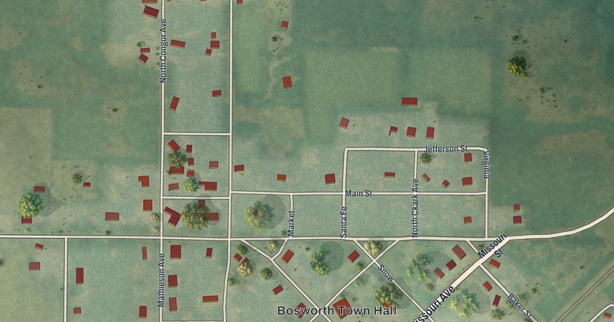 Map of Bosworth, Missouri in 2026