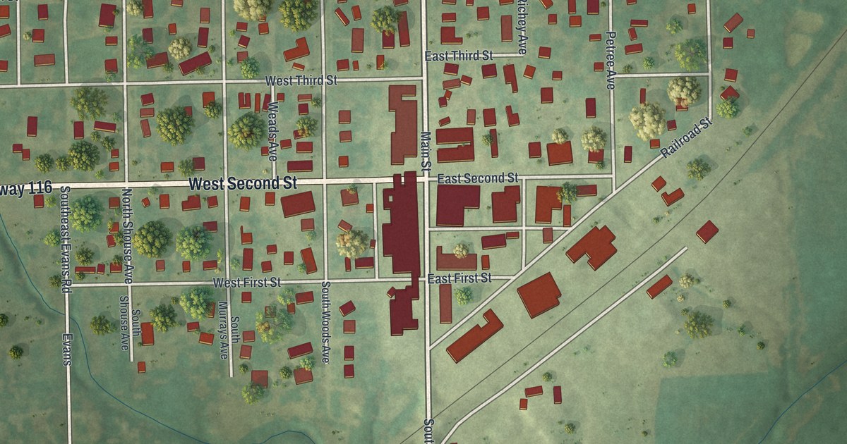 Map of Braymer, Missouri in 2026