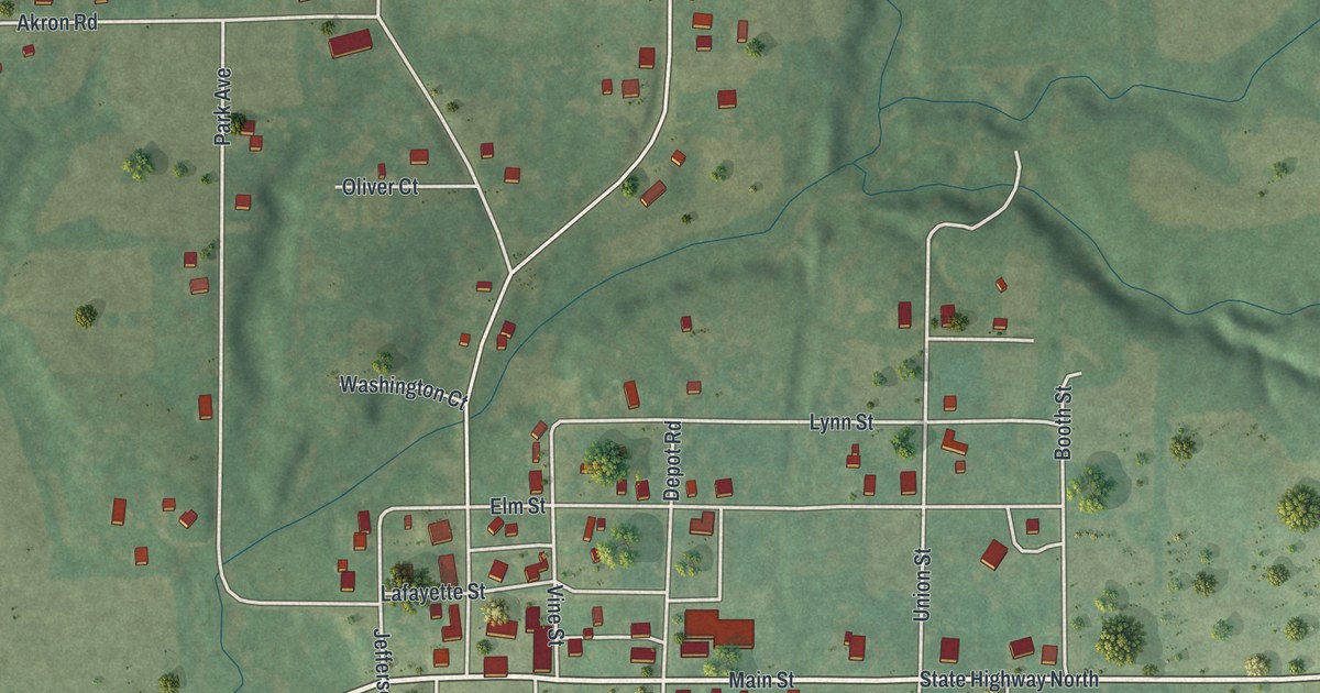 Map of Cainsville, Missouri in 2026
