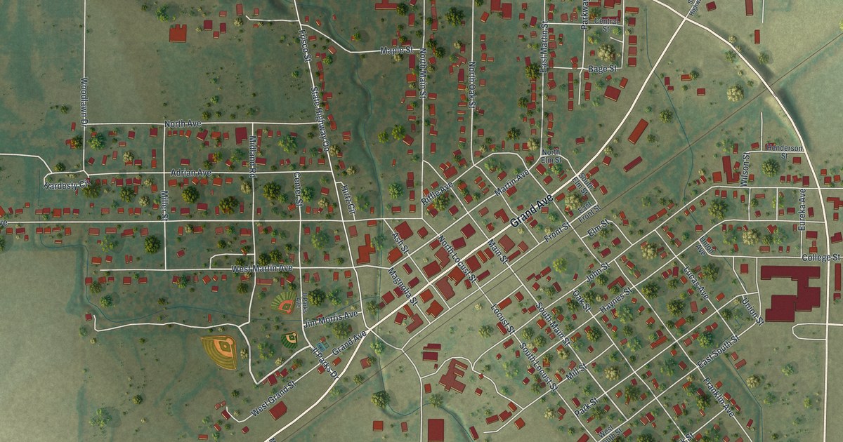 Map of Campbell, Missouri in 2026