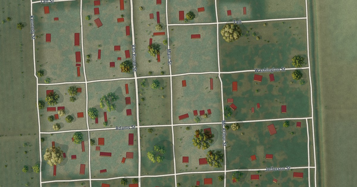 Map of Canalou, Missouri in 2026
