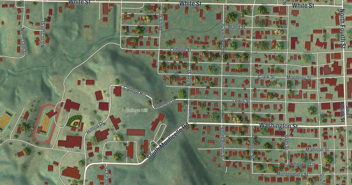 Map of Canton, Missouri in 2026